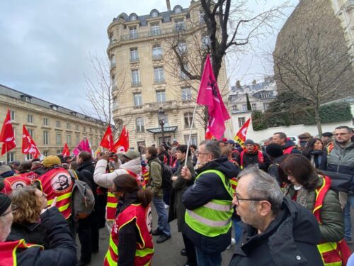 Camarades CGT et Solidaires avec l'UD CGT 92 présente au rassemblement pour le 1er mai