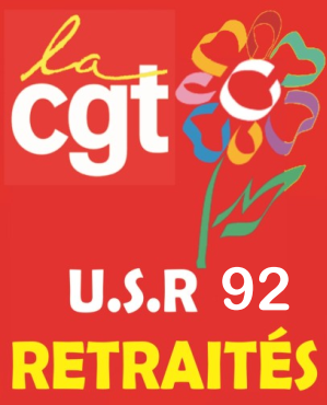 logo rouge CGT USR Retraités avec fleur