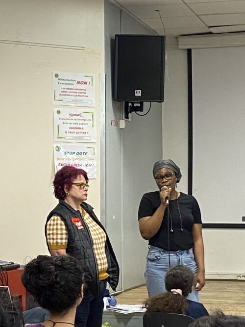 Coiffeuse en lutte avec UD CGT Paris